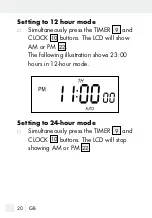 Предварительный просмотр 20 страницы Silvercrest 298849 Operation And Safety Notes