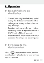 Preview for 21 page of Silvercrest 298849 Operation And Safety Notes