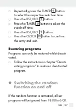 Preview for 27 page of Silvercrest 298849 Operation And Safety Notes