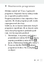 Предварительный просмотр 81 страницы Silvercrest 298849 Operation And Safety Notes