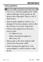 Preview for 75 page of Silvercrest 300025 Operating Instructions Manual