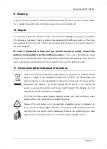 Предварительный просмотр 13 страницы Silvercrest 300113 Operating Instructions And Safety Instructions