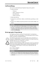 Предварительный просмотр 6 страницы Silvercrest 300405 Operating Instructions Manual