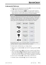 Preview for 14 page of Silvercrest 300405 Operating Instructions Manual