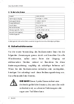 Предварительный просмотр 6 страницы Silvercrest 300454 Operating Instructions And Safety Instructions