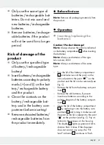 Предварительный просмотр 9 страницы Silvercrest 301634 Operation And Safety Notes