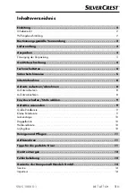 Preview for 4 page of Silvercrest 301645 Operating Instructions Manual