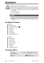 Preview for 7 page of Silvercrest 301645 Operating Instructions Manual