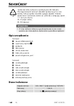 Preview for 63 page of Silvercrest 301645 Operating Instructions Manual