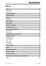 Preview for 74 page of Silvercrest 301645 Operating Instructions Manual