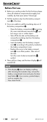 Preview for 23 page of Silvercrest 302461 Operating Instructions Manual