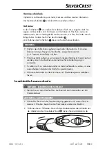 Preview for 14 page of Silvercrest 302474 Operating Instructions Manual