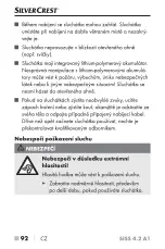 Предварительный просмотр 101 страницы Silvercrest 302652 Quick Start Manual