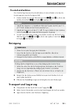 Preview for 16 page of Silvercrest 303317 Operating Instructions Manual