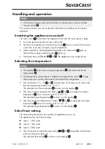 Preview for 34 page of Silvercrest 303317 Operating Instructions Manual