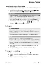 Preview for 76 page of Silvercrest 303317 Operating Instructions Manual