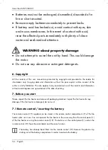 Preview for 36 page of Silvercrest 304245 Operating Instructions And Safety Instructions