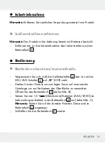 Preview for 13 page of Silvercrest 304340 Operation And Safety Notes