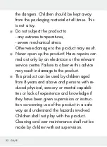 Preview for 22 page of Silvercrest 304340 Operation And Safety Notes