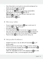 Preview for 53 page of Silvercrest 304340 Operation And Safety Notes