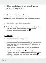 Preview for 78 page of Silvercrest 304340 Operation And Safety Notes