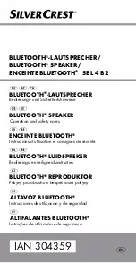 Preview for 1 page of Silvercrest 304359 Operation And Safety Notes