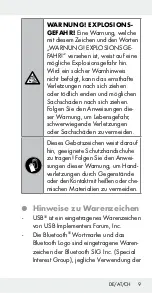 Preview for 9 page of Silvercrest 304359 Operation And Safety Notes