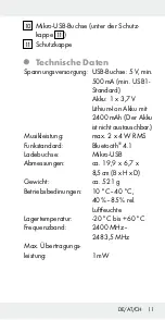 Предварительный просмотр 11 страницы Silvercrest 304359 Operation And Safety Notes