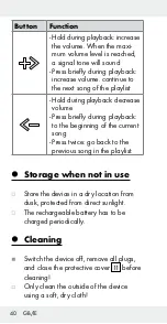 Предварительный просмотр 40 страницы Silvercrest 304359 Operation And Safety Notes