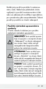 Предварительный просмотр 89 страницы Silvercrest 304359 Operation And Safety Notes