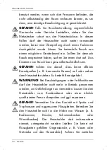 Preview for 12 page of Silvercrest 304452 Operating Instructions And Safety Instructions