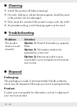 Preview for 19 page of Silvercrest 304463 Operation And Safety Notes