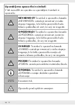 Preview for 43 page of Silvercrest 304463 Operation And Safety Notes