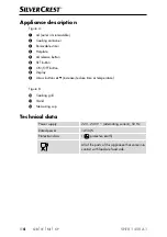 Preview for 7 page of Silvercrest 305804 Operating Instructions Manual