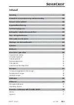 Предварительный просмотр 58 страницы Silvercrest 305856 Operating Instructions Manual