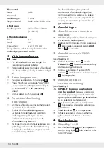 Preview for 66 page of Silvercrest 305906 Operation And Safety Notes