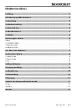 Preview for 4 page of Silvercrest 306484 Operating Instructions Manual