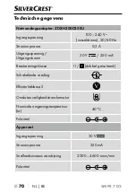 Предварительный просмотр 73 страницы Silvercrest 307268 Operating Instructions Manual