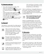 Preview for 13 page of Silvercrest 309564 Operation And Safety Notes