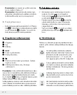 Preview for 42 page of Silvercrest 309564 Operation And Safety Notes