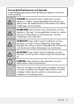 Preview for 41 page of Silvercrest 309578 Operation And Safety Notes