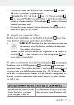 Preview for 37 page of Silvercrest 309610 Operation And Safety Notes