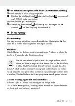 Preview for 41 page of Silvercrest 309610 Operation And Safety Notes