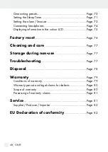 Preview for 48 page of Silvercrest 309610 Operation And Safety Notes