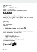 Preview for 82 page of Silvercrest 309610 Operation And Safety Notes