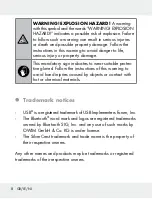 Preview for 8 page of Silvercrest 309633 Operation And Safety Notes