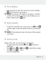 Preview for 19 page of Silvercrest 309633 Operation And Safety Notes