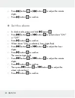 Preview for 20 page of Silvercrest 309633 Operation And Safety Notes