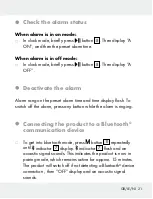 Preview for 21 page of Silvercrest 309633 Operation And Safety Notes