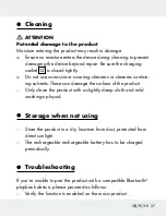 Preview for 27 page of Silvercrest 309633 Operation And Safety Notes